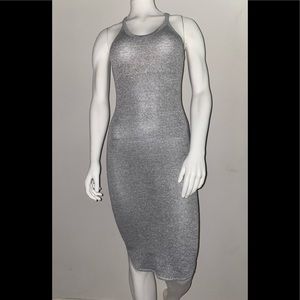 Aritzia Gray Wilfred Free Peekaboo Dress